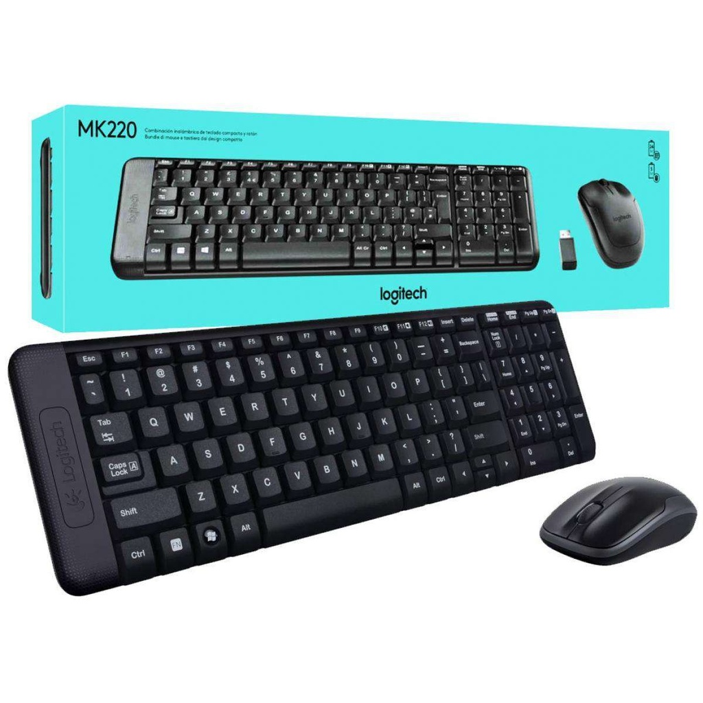 LOGITECH KEYBOARD AND MOUSE-MK220